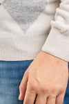 MAGLIA UOMO GIROCOLLO MAGLIONCINO A ROMBI MISTO CASHMERE