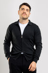 GIACCA CARDIGAN UOMO BARULO MAGLIA CON ZIP COLLO CAMICIA