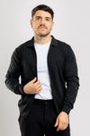 GIACCA CARDIGAN UOMO BARULO MAGLIA CON ZIP COLLO CAMICIA