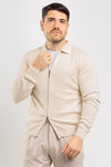 GIACCA CARDIGAN UOMO BARULO MAGLIA CON ZIP COLLO CAMICIA
