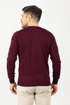 MEN'S CREW NECK BASIC SEMI SLIM SOLID COLOR SWEATER
