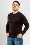MAGLIA UOMO GIROCOLLO BASIC SLIM COMFORT MAGLIONCINO TINTA UNITA