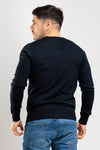 MAGLIA UOMO SCOLLO A V BASIC SLIM COMFORT MAGLIONCINO TINTA UNITA CASUAL