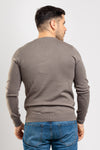 MAGLIA UOMO SCOLLO A V BASIC SLIM COMFORT MAGLIONCINO TINTA UNITA CASUAL