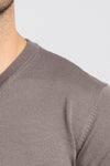 MAGLIA UOMO SCOLLO A V BASIC SLIM COMFORT MAGLIONCINO TINTA UNITA CASUAL
