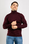 MAGLIONCINO UOMO DOLCEVITA COLLO ALTO TINTA UNITA SLIM BASIC CASUAL