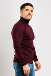 MAGLIONCINO UOMO DOLCEVITA COLLO ALTO TINTA UNITA SLIM BASIC CASUAL