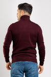 MAGLIONCINO UOMO DOLCEVITA COLLO ALTO TINTA UNITA SLIM BASIC CASUAL