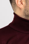 MAGLIONCINO UOMO DOLCEVITA COLLO ALTO TINTA UNITA SLIM BASIC CASUAL