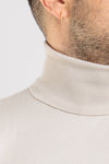 MAGLIONCINO UOMO DOLCEVITA COLLO ALTO TINTA UNITA SLIM BASIC CASUAL