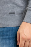 MEN'S BASIC SOLID COLOUR TURTLENECK SWEATER HALF COLLAR