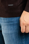 MEN'S BASIC SOLID COLOUR TURTLENECK SWEATER HALF COLLAR