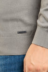 MEN'S BASIC SOLID COLOUR TURTLENECK SWEATER HALF COLLAR