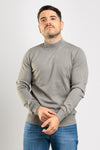 MEN'S BASIC SOLID COLOUR TURTLENECK SWEATER HALF COLLAR