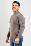 MEN'S BASIC SOLID COLOUR TURTLENECK SWEATER HALF COLLAR