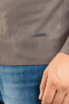 MEN'S BASIC SOLID COLOUR TURTLENECK SWEATER HALF COLLAR