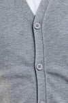 MEN'S BASIC SOLID COLOR BUTTONED VEST
