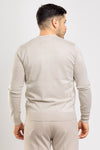 BASIC MEN'S SOLID COLOR SEMI SLIM BUTTON CARDIGAN