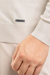 BASIC MEN'S SOLID COLOR SEMI SLIM BUTTON CARDIGAN