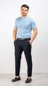 T-SHIRT UOMO TINTA UNITA MAGLIA SOTTO GIACCA COTONE MODAL BASIC