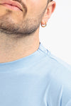 T-SHIRT UOMO TINTA UNITA MAGLIA SOTTO GIACCA COTONE MODAL BASIC