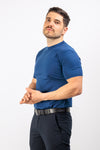 T-SHIRT UOMO TINTA UNITA MAGLIA SOTTO GIACCA COTONE MODAL BASIC