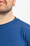 T-SHIRT UOMO TINTA UNITA MAGLIA SOTTO GIACCA COTONE MODAL BASIC