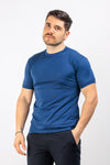 T-SHIRT UOMO TINTA UNITA MAGLIA SOTTO GIACCA COTONE MODAL BASIC