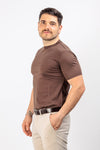 T-SHIRT UOMO TINTA UNITA MAGLIA SOTTO GIACCA COTONE MODAL BASIC