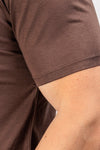 T-SHIRT UOMO TINTA UNITA MAGLIA SOTTO GIACCA COTONE MODAL BASIC