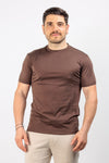 T-SHIRT UOMO TINTA UNITA MAGLIA SOTTO GIACCA COTONE MODAL BASIC
