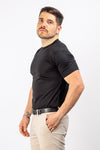 T-SHIRT UOMO TINTA UNITA MAGLIA SOTTO GIACCA COTONE MODAL BASIC