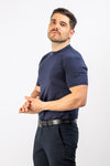 T-SHIRT UOMO TINTA UNITA MAGLIA SOTTO GIACCA COTONE MODAL BASIC