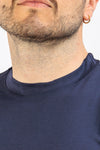 T-SHIRT UOMO TINTA UNITA MAGLIA SOTTO GIACCA COTONE MODAL BASIC