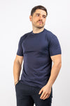T-SHIRT UOMO TINTA UNITA MAGLIA SOTTO GIACCA COTONE MODAL BASIC