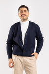 CARDIGAN UOMO CON BOTTONI E TASCHE GIACCA MAGLIONE A COSTINE
