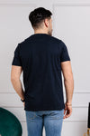 MEN'S SHORT SLEEVE T-SHIRT DATCH CREW NECK BASIC SWEATER