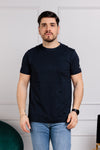 MEN'S SHORT SLEEVE T-SHIRT DATCH CREW NECK BASIC SWEATER