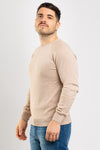 MAGLIA UOMO GIROCOLLO MAGLIONCINO TINTA UNITA MANICA RAGLAN BASIC