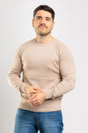 MAGLIA UOMO GIROCOLLO MAGLIONCINO TINTA UNITA MANICA RAGLAN BASIC