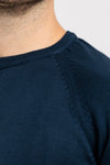 MAGLIA UOMO GIROCOLLO MAGLIONCINO TINTA UNITA MANICA RAGLAN BASIC