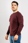 MAGLIA UOMO GIROCOLLO MAGLIONCINO TINTA UNITA MANICA RAGLAN BASIC