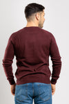 MAGLIA UOMO GIROCOLLO MAGLIONCINO TINTA UNITA MANICA RAGLAN BASIC