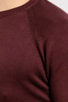 MAGLIA UOMO GIROCOLLO MAGLIONCINO TINTA UNITA MANICA RAGLAN BASIC