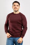 MAGLIA UOMO GIROCOLLO MAGLIONCINO TINTA UNITA MANICA RAGLAN BASIC