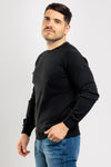 MAGLIA UOMO GIROCOLLO MAGLIONCINO TINTA UNITA MANICA RAGLAN BASIC
