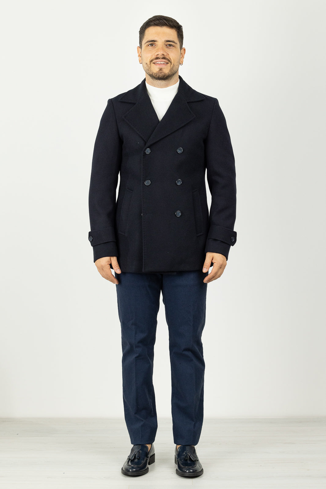 Cappotto Corto Cappotto Uomo Collo CAPPOTTO CORTO DOPPIO PETTO