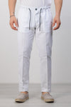 PANTALONE UOMO PANTALACCIO LINO COTONE TASCA AMERICA