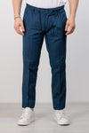 PANTALONE UOMO PANTALACCIO LINO COTONE TASCA AMERICA