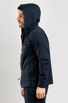 FELPA UOMO CON CAPPUCCIO E ZIP JERSEY PUNTO MILANO MADE IN ITALY